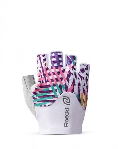 Roeckl Deleni 2 Damen Fahrrad Handschuhe kurz weiß/multicolor 2027 