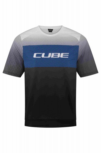 Cube Teamline Cmpt Fahrrad Trikot kurz schwarz/blau 2027 