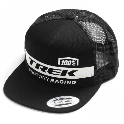100% Trek Factory Racing Trucker Cap / Mütze schwarz 