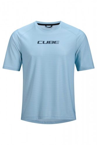 Cube Tech Fahrrad Trikot kurz light blau 2026 