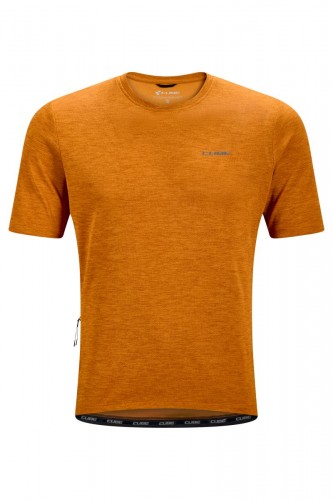 Cube Gravel Fahrrad Trikot kurz mustard orange 2026 