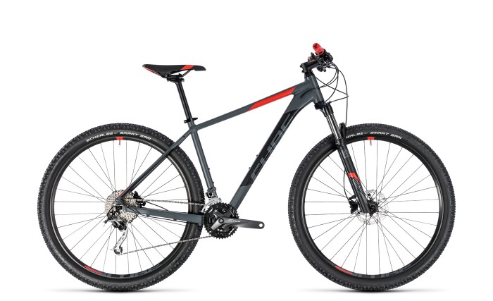Cube Analog 27.5'' / 29 MTB Fahrrad grau/rot 2018 