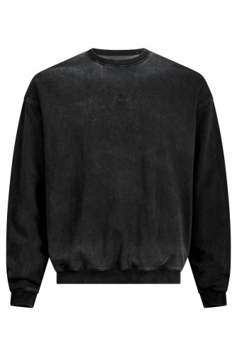 Cube Organic Sweater Script Freizeit Pullover washed grau 2026 