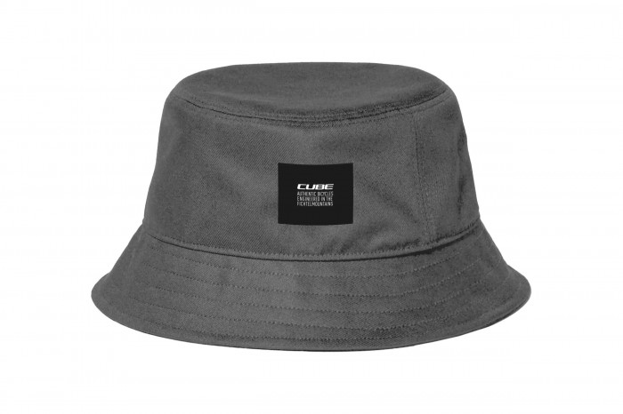 Cube Bucket Hat Hut washed grau 