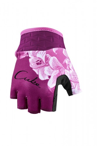 Cube Performance Junior Fahrrad Handschuhe kurz pink 2024 