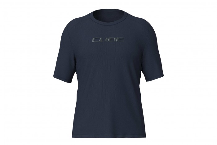 Cube Funktionsshirt Fahrrad Trikot kurz blau 2026 