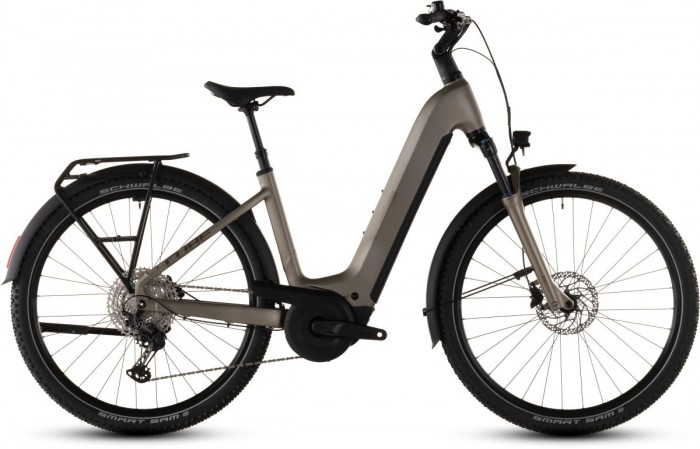 Cube Nuride Hybrid Pro 800 28'' Easy Entry E-Bike Trekking Pedelec flashstone/chrome 2026 