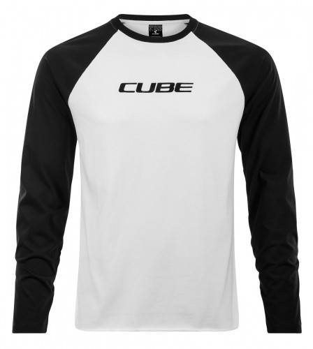 Cube Organic Freizeit Shirt Longsleeve schwarz/weiß 2024 S (44/46)