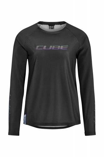 Cube Vertex Damen Fahrrad Trikot lang schwarz 2026 