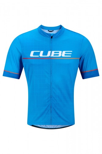 Cube Cmpt Teamline Fahrrad Trikot kurz topas blau 2026 L (50/52)