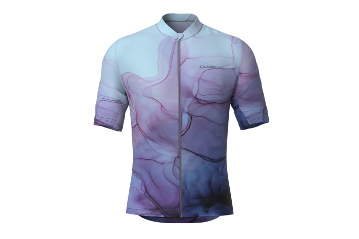 Cube Cmpt Artline Fahrrad Trikot kurz blau/lila 2025 
