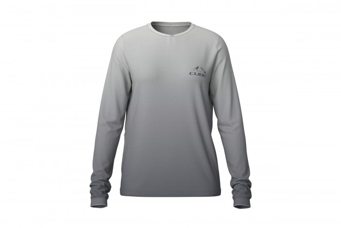 Cube Soft Touch Damen Fahrrad Trikot lang grau 2026 