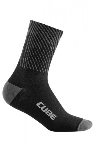 Cube Socks Be Warm High Cut Fahrrad Socken schwarz/grau 2024 