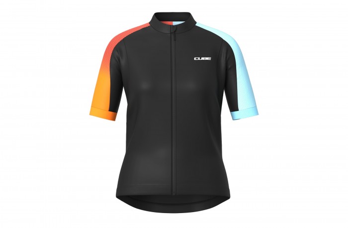 Cube Road/XC X Factory Racing Damen Fahrrad Trikot kurz schwarz 2026 