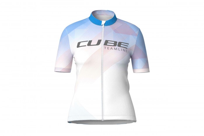 Cube Cmpt Teamline Damen Fahrrad Trikot kurz weiß 2026 S (36)