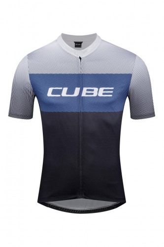 Cube Teamline Cmpt Fahrrad Trikot kurz schwarz/blau 2026 M (46/48)