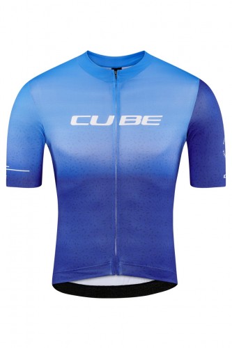 Cube Blackline Race Fahrrad Trikot kurz blau 2024 