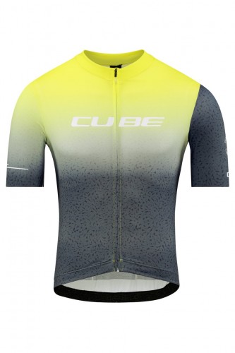Cube Blackline Race Fahrrad Trikot kurz gelb/grau 2023 