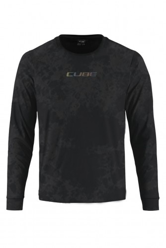 Cube Vertex Flow Fahrrad Trikot lang schwarz 2026 L (50/52)