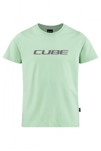 Cube Organic Rookie Logo Kinder Freizeit T-Shirt mint grün 2024 