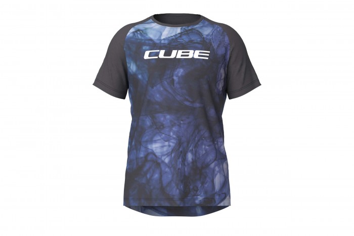 Cube Artline Fahrrad Trikot kurz blau/schwarz 2025 