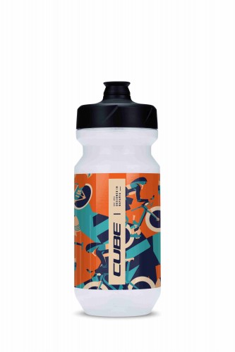 Cube Flow Fahrrad Trinkflasche 0.5L blau/orange 