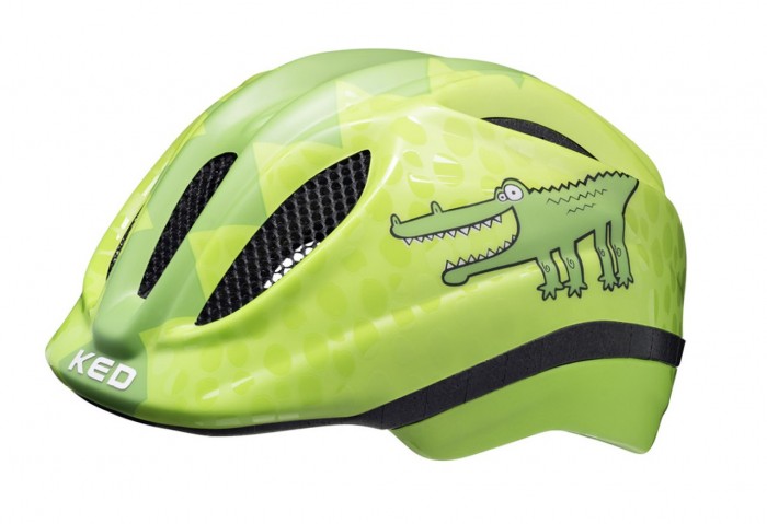 Ked Meggy II Trend Croco Kinder Fahrrad Helm grau/grün 2023 