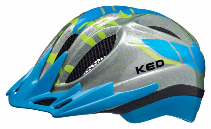 Ked Meggy II K-Star Kinder Fahrrad Helm grau/blau 2023 