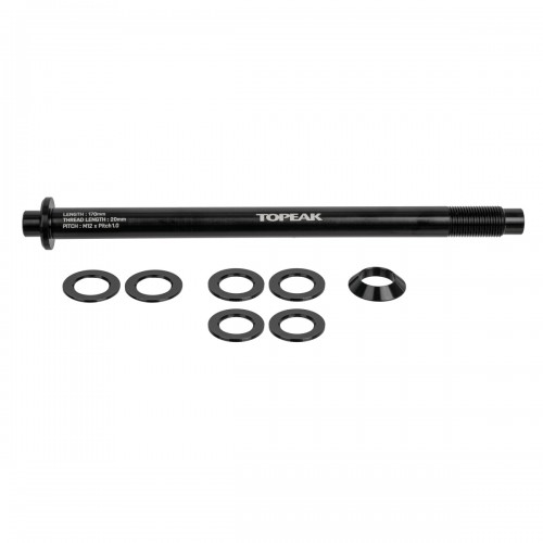 Topeak ZI:RAK Thru-Axle 12 x 1.0mm Steckachse für ZI:RAK Fahrradgepäckträger schwarz 