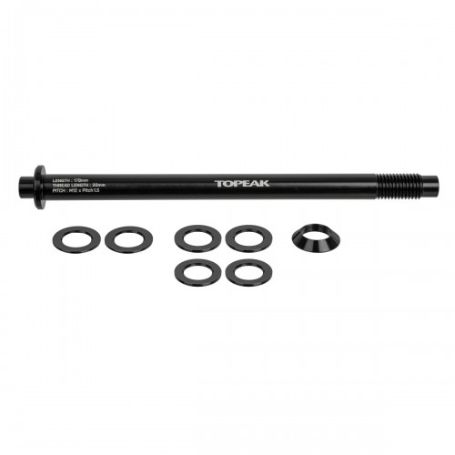Topeak ZI:RAK Thru-Axle 12 x 1.5mm Steckachse für ZI:RAK Fahrradgepäckträger schwarz 
