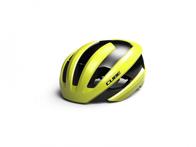 Cube Heron Rennrad Fahrrad Helm gelb 2022 