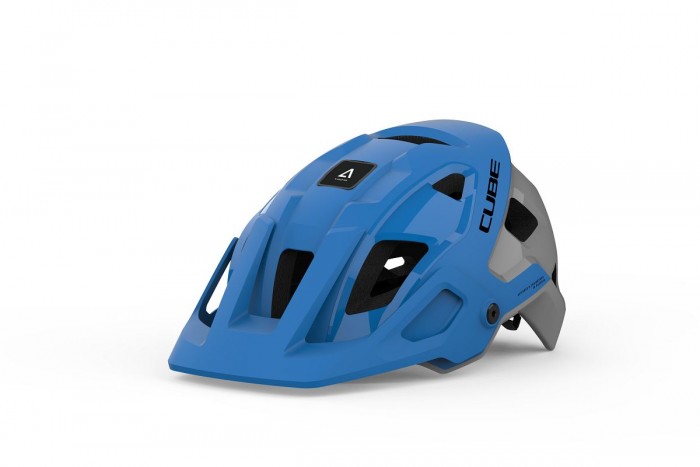Cube Strover X Actionteam MTB Fahrrad Helm blau/grau 2022 