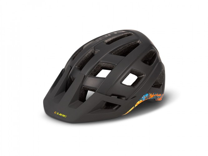 Cube Badger MTB Fahrrad Helm schwarz/splash 2026 
