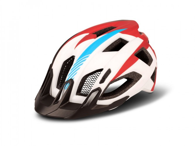 Cube Quest Teamline MTB Fahrrad Helm weiß/rot/blau 2020 