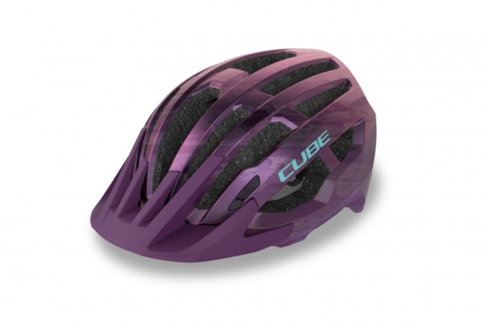 Cube Offpath MTB Fahrrad Helm lila 2024 