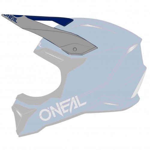 O'Neal 1 Series Solid Visor Helm Blende Schirm grau/blau Oneal 