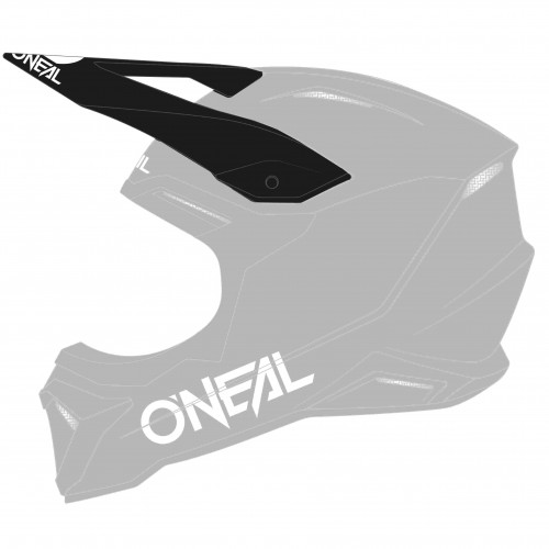 O'Neal 1 Series Solid Visor Helm Blende Schirm schwarz/weiß Oneal 