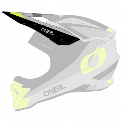 O'Neal 1 Series Stream Visor Youth Kinder Helm Blende Schirm grau/gelb Oneal 