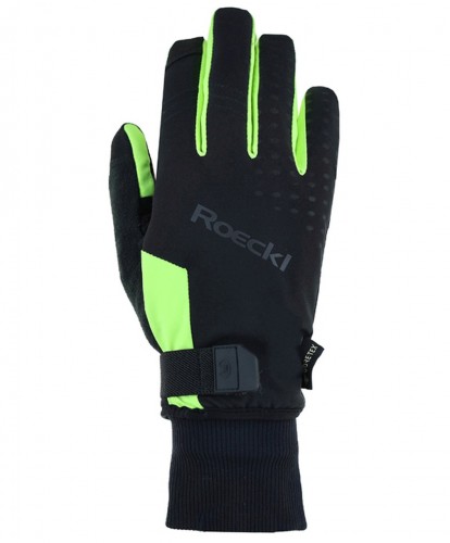 Roeckl Rocca 2 GTX Winter Fahrrad Handschuhe lang schwarz/gelb 2024 
