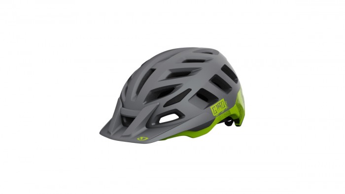 Giro Radix All Mountain MTB Fahrrad Helm matt grau/grün 2022 