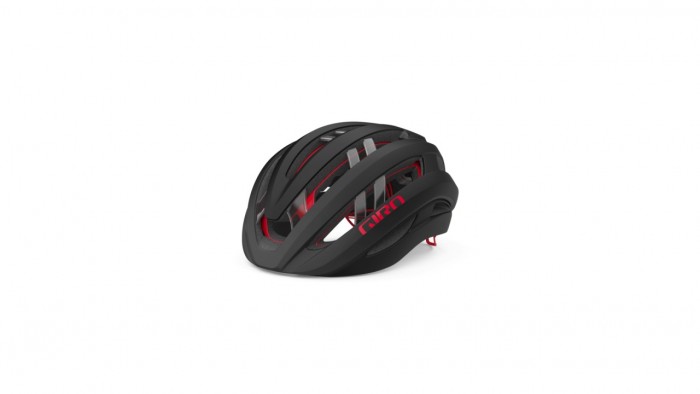 Giro Aries Spherical Rennrad Fahrrad Helm matt schwarz/rot 2024 