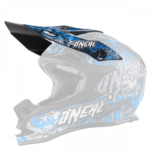 O'neal Visor 7 Series Evo Menace Helm Visier blau/weiß Oneal 