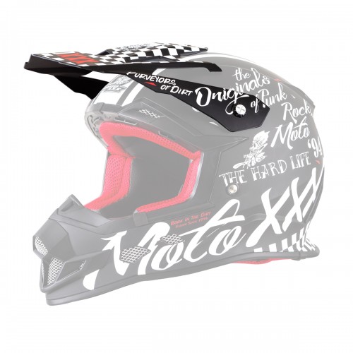 O'neal Visor Moto XXX Torment Helm schwarz/weiß Oneal 
