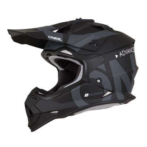 O'neal 2 Series Slick Motocross Enduro MTB Helm schwarz/grau 2023 Oneal 