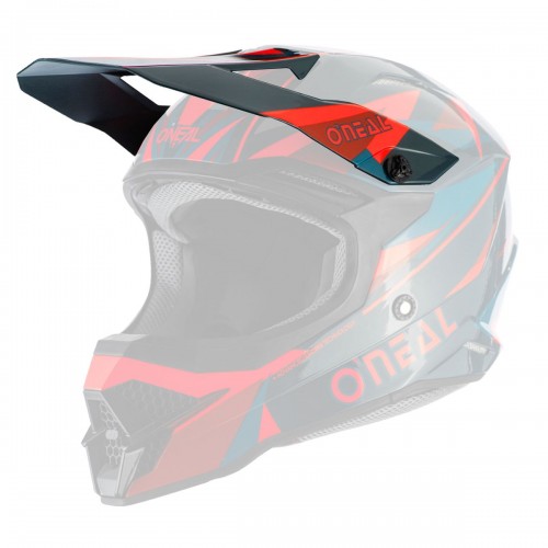O'neal 3 Series Triz Visor Helm Blende Schirm schwarz/rot Oneal 