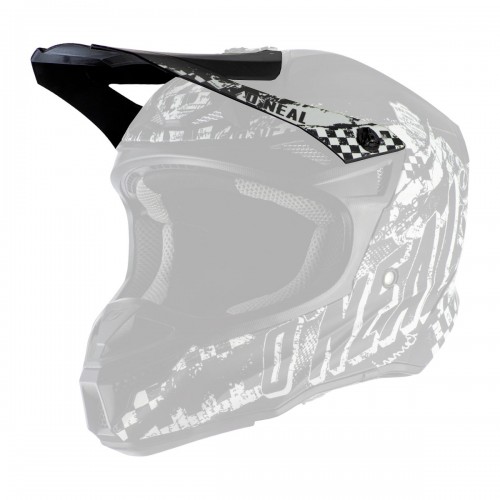 O'neal 5 Series Polyacrylite Rider Visor Helm Blende Schirm schwarz/weiß Oneal 