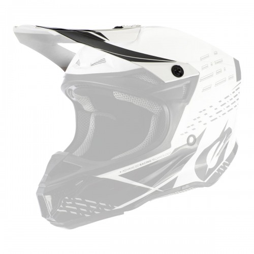 O'neal 5 Series Polyacrylite Trace Visor Helm Blende Schirm weiß/schwarz Oneal 
