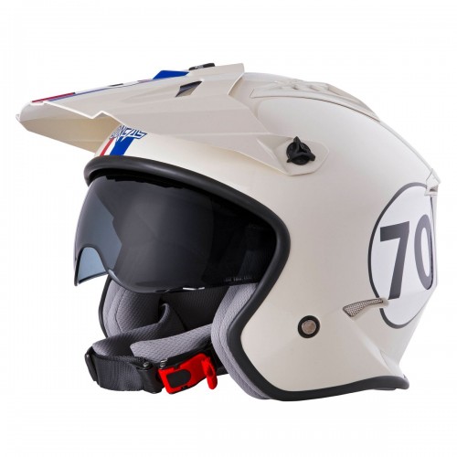 O'Neal Volt Herbie Motorrad Helm beige/rot/blau 2024 Oneal 