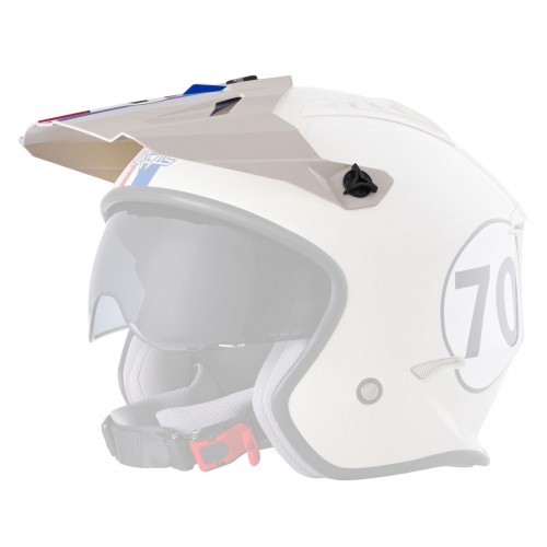 O'neal Volt Herbie Visor Helm Blende Schirm weiß/blau Oneal 
