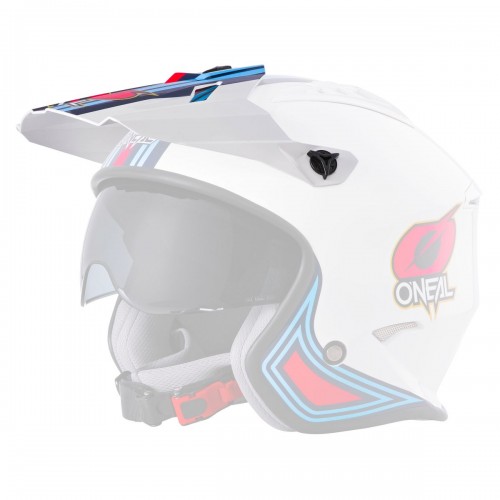 O'neal Volt MN1 Visor Helm Blende Schirm weiß/blau Oneal 